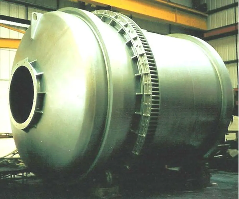Completed fabricated vessel built from the engineering design