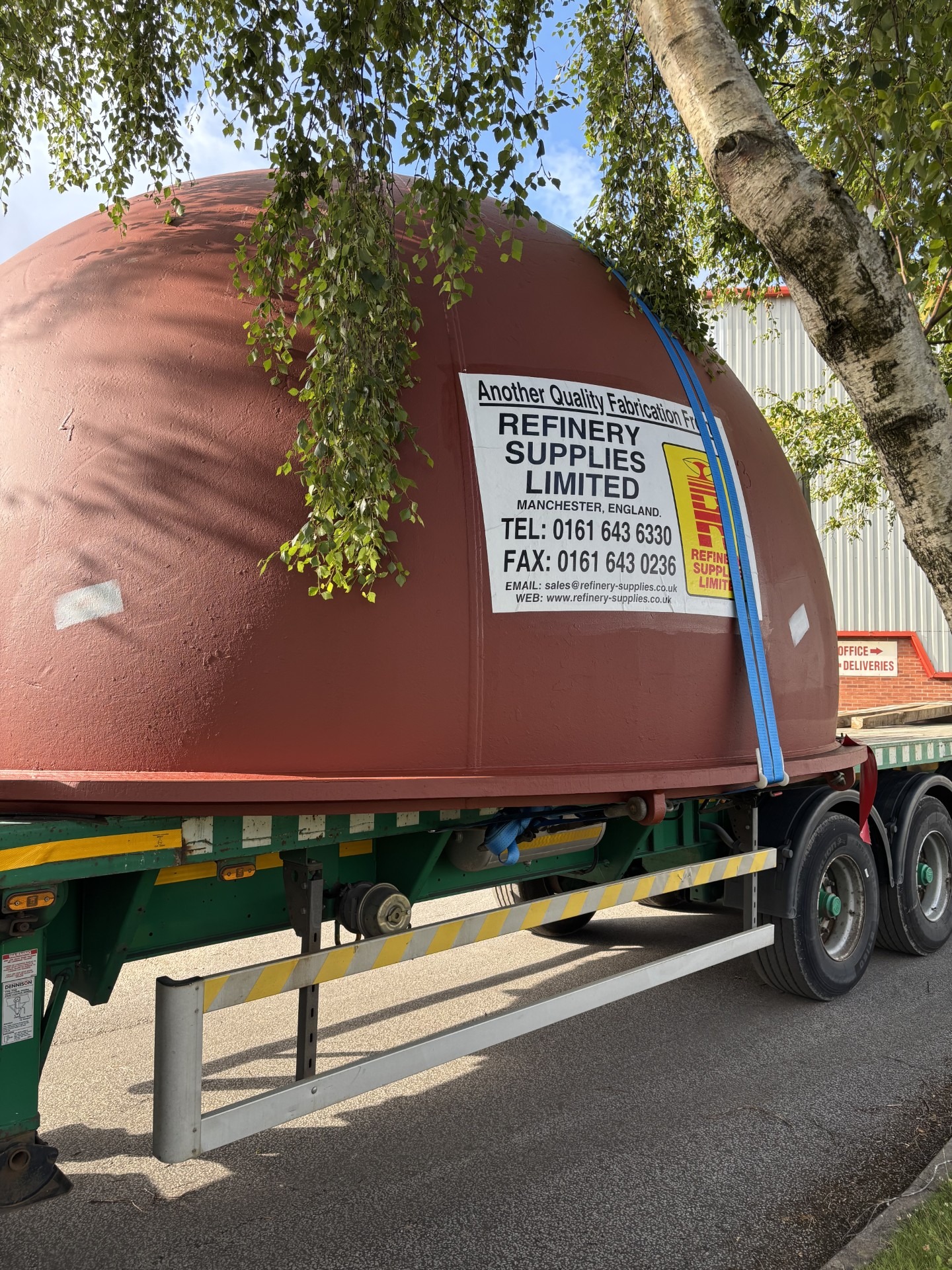 Hemispherical refining kettle manufactured by Refinery Supplies